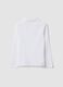 White pure organic cotton piqu&eacute; polo shirt, regular fit, for girls_1