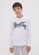 White organic cotton T-shirt with &ldquo;Street Tag&rdquo; print for boys_1