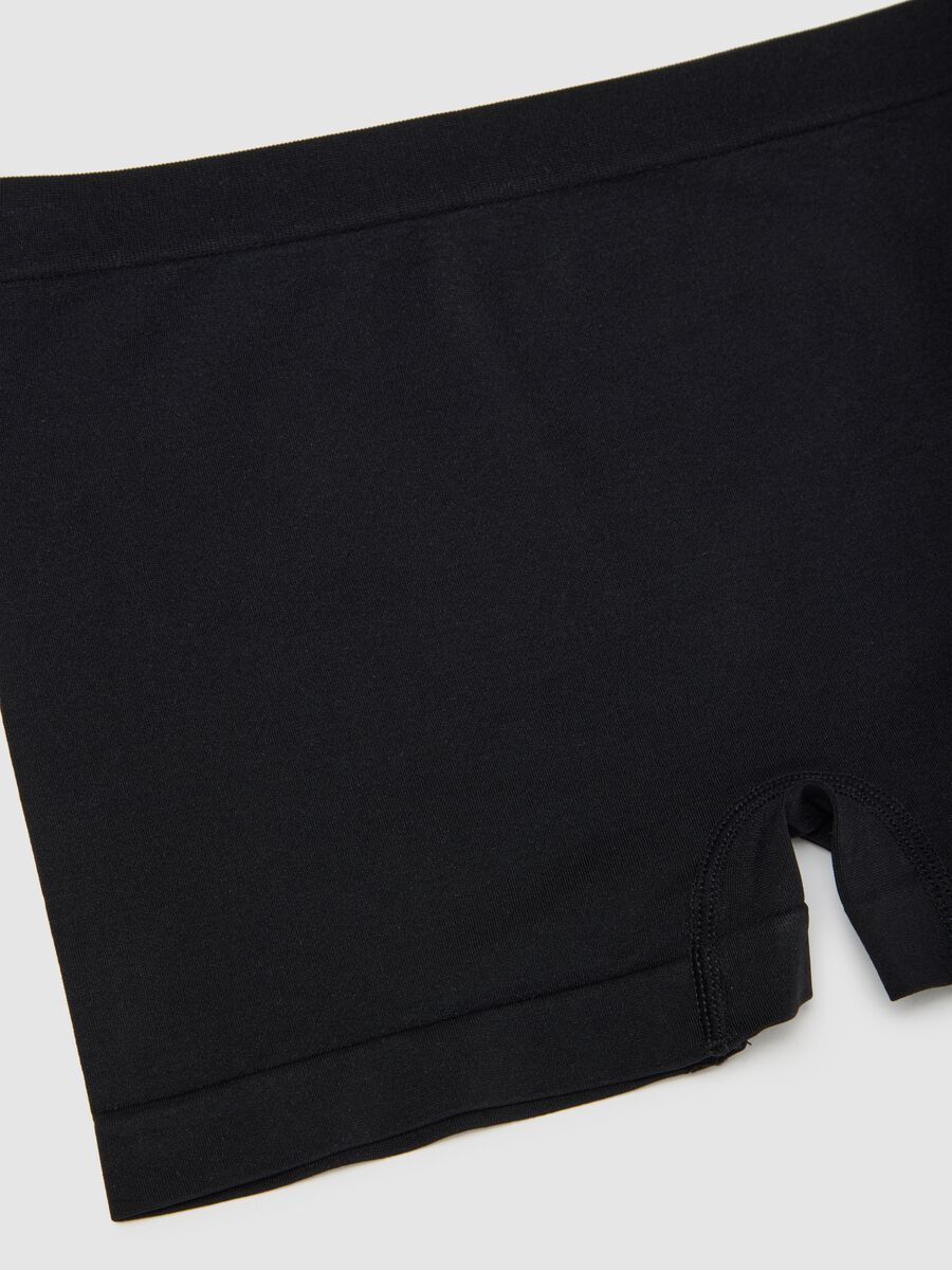 Stretch Fabric Black Culottes_5