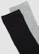 3-pack of long blue socks in stretch organic cotton_1