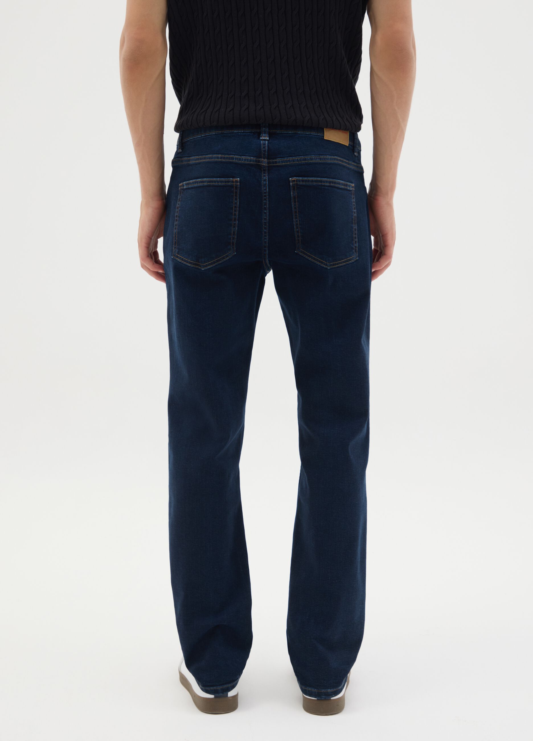 Men's blue denim regular fit jeans