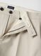 Beige stretch cotton chino trousers regular fit_5