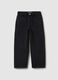Black children's jeans in cotton blend_0