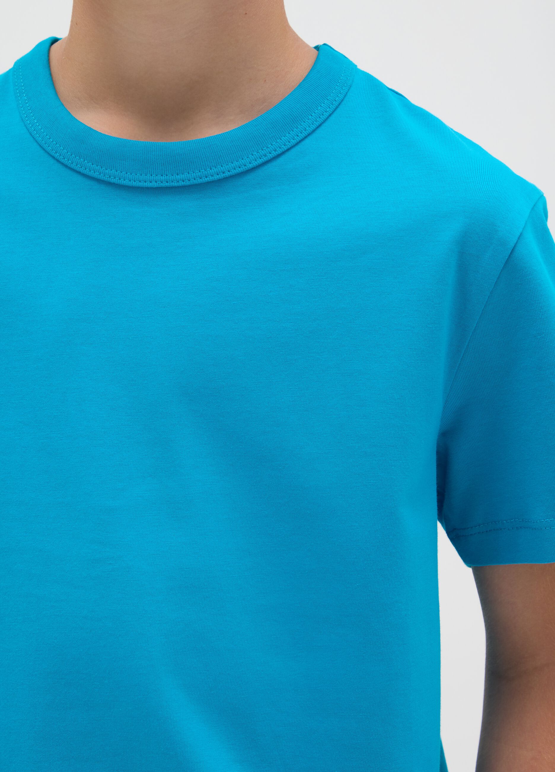OVS Kids Blue Short Sleeve Cotton T-shirt
