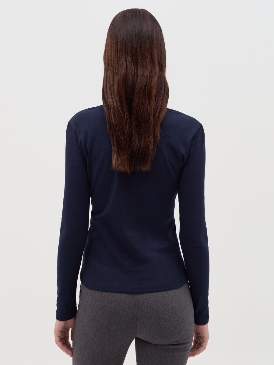 Cotton T-shirt with round neck_3