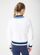 White sporty cotton blend sweater ALTAVIA COURT_2