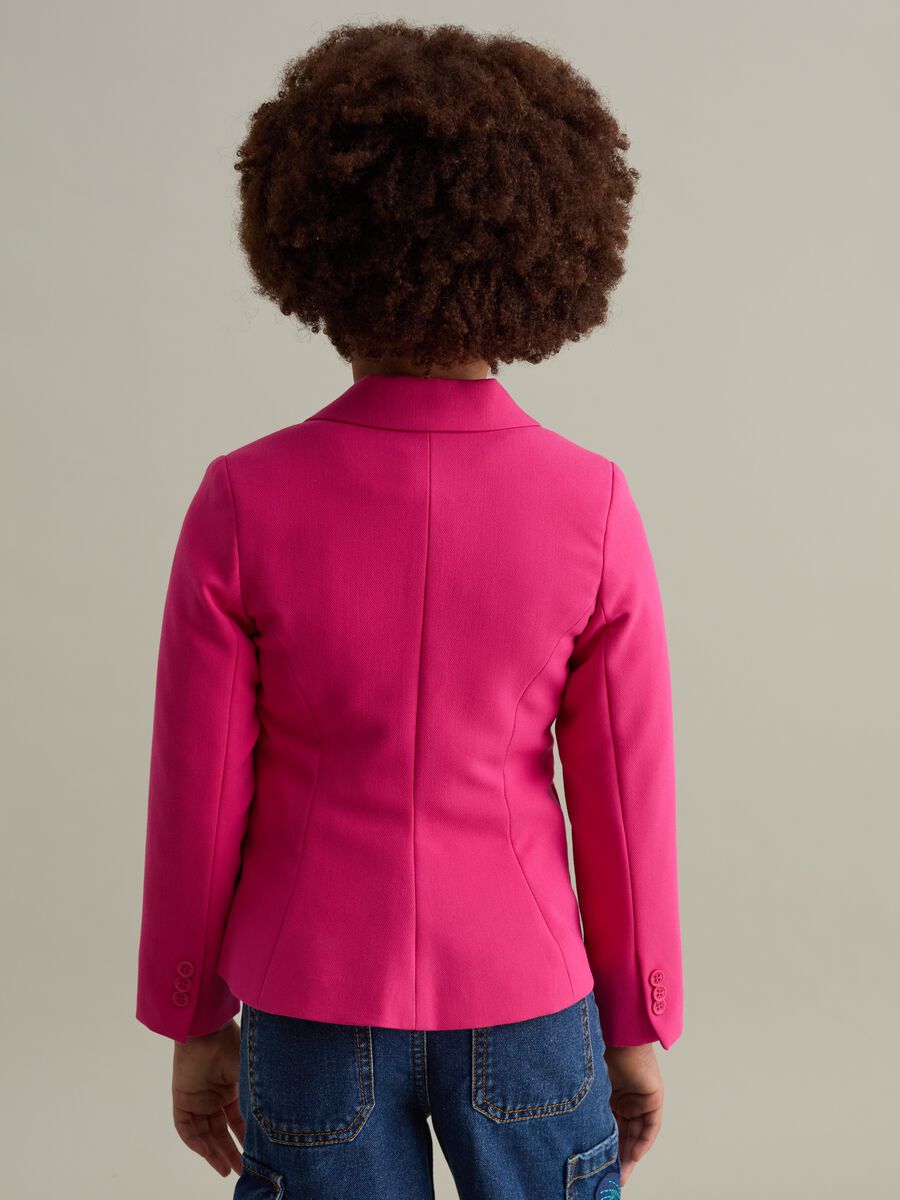 Single-breasted blazer in bamboo viscose_1