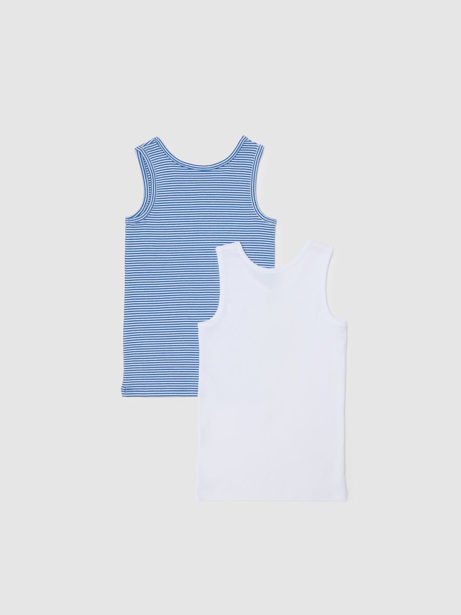 Bipack canotte da bambino in puro cotone bianco _1