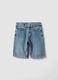 Blue denim cotton-blend boys&rsquo; shorts, regular fit_0