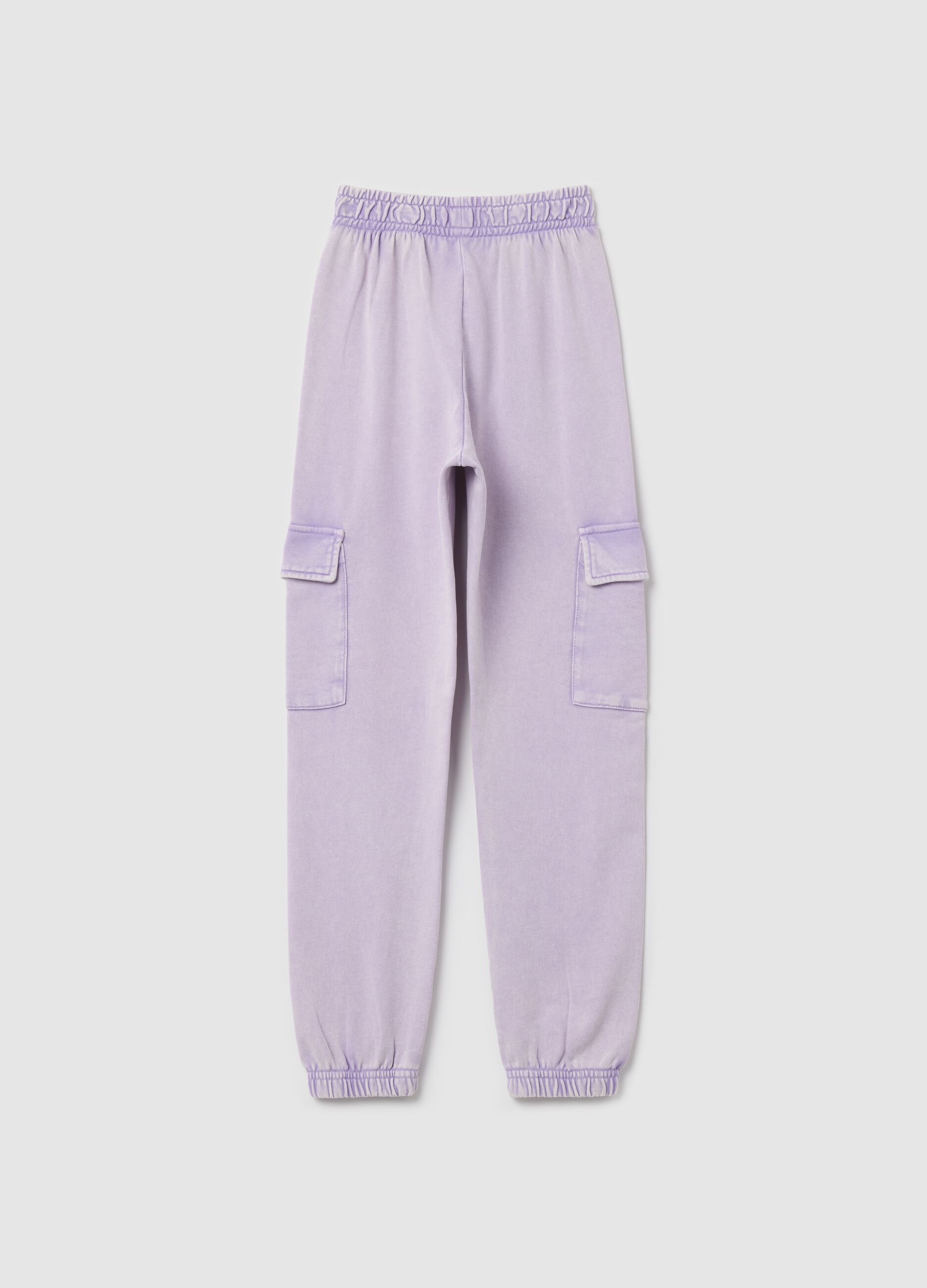 Joggers cargo con profili elasticati 