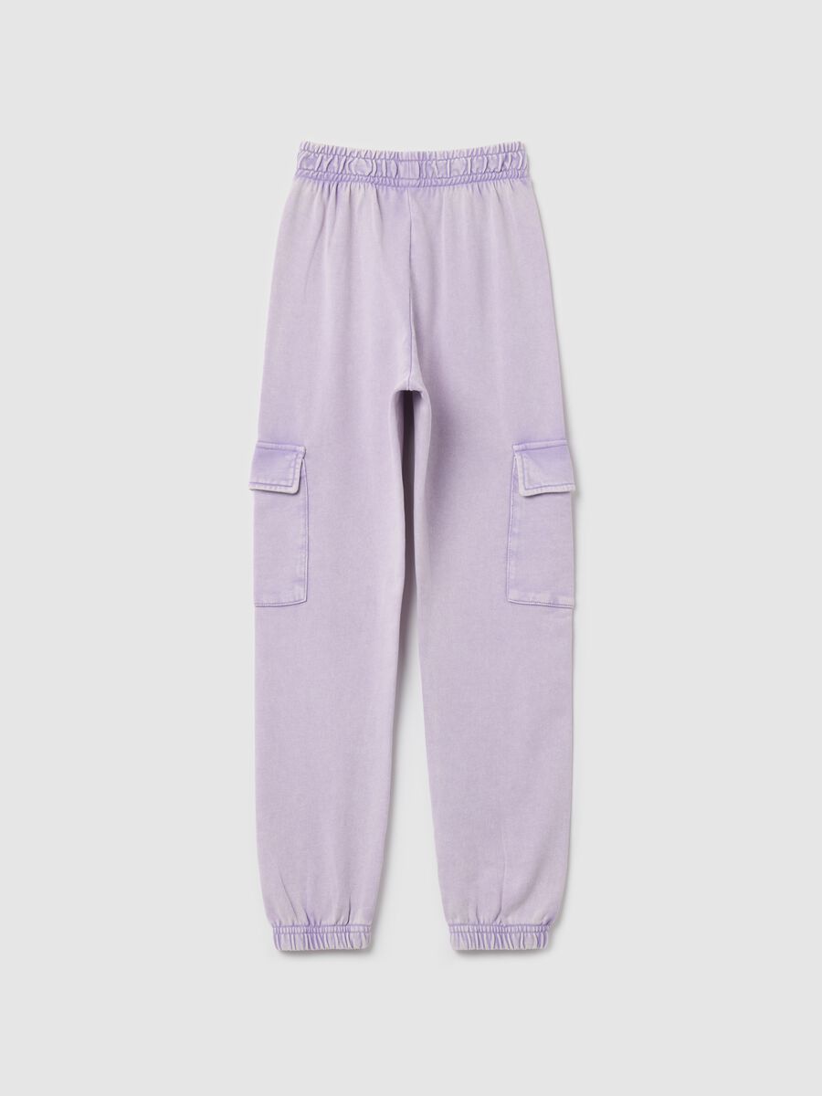 Joggers cargo con profili elasticati _4