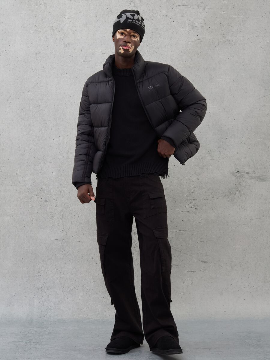 Technical Puffer Jacket Black_3