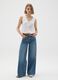 Wide Leg Denim Jeans_0