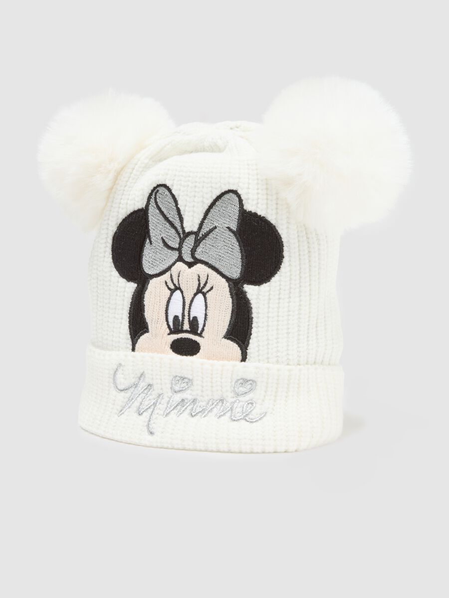 White girl's hat with Minnie print_2