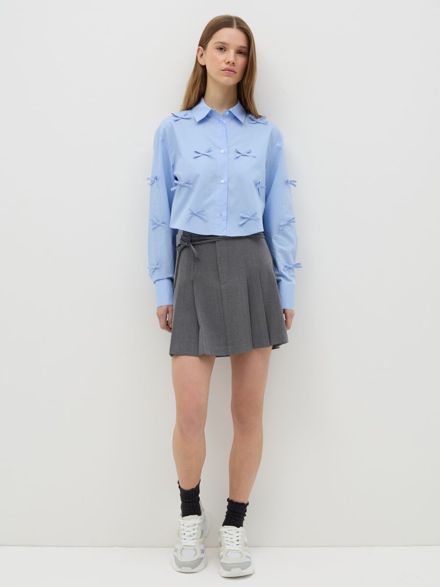 Cotton cropped shirt_1
