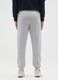 Pantaloni jogger in misto cotone grigi_2