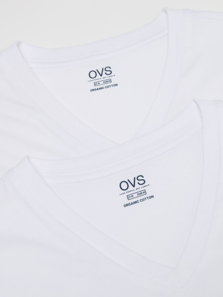 Three-pack organic cotton undershirts with V neck_5