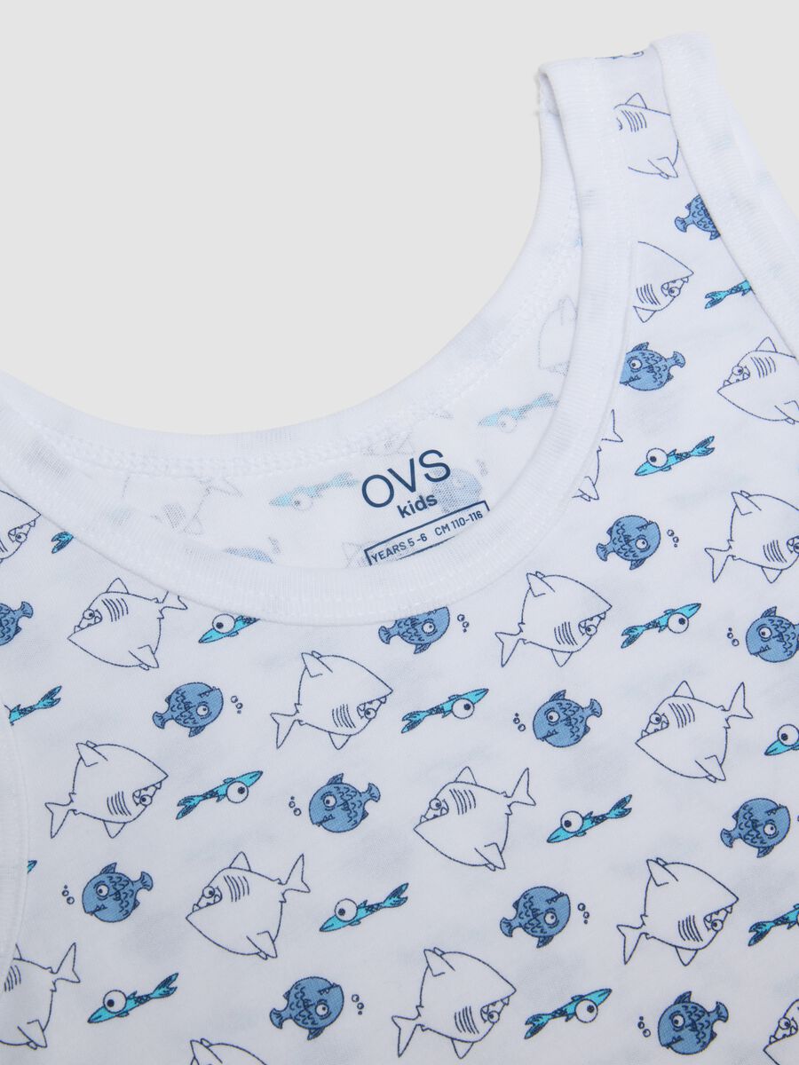 Bipack canotte in puro cotone multicolor da bambino regular fit_2