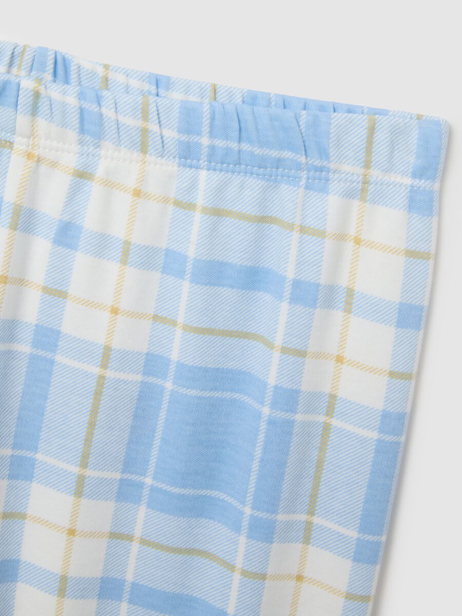 Blue cotton pyjamas for girls_3