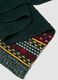 Sciarpa verde scuro jacquard_3