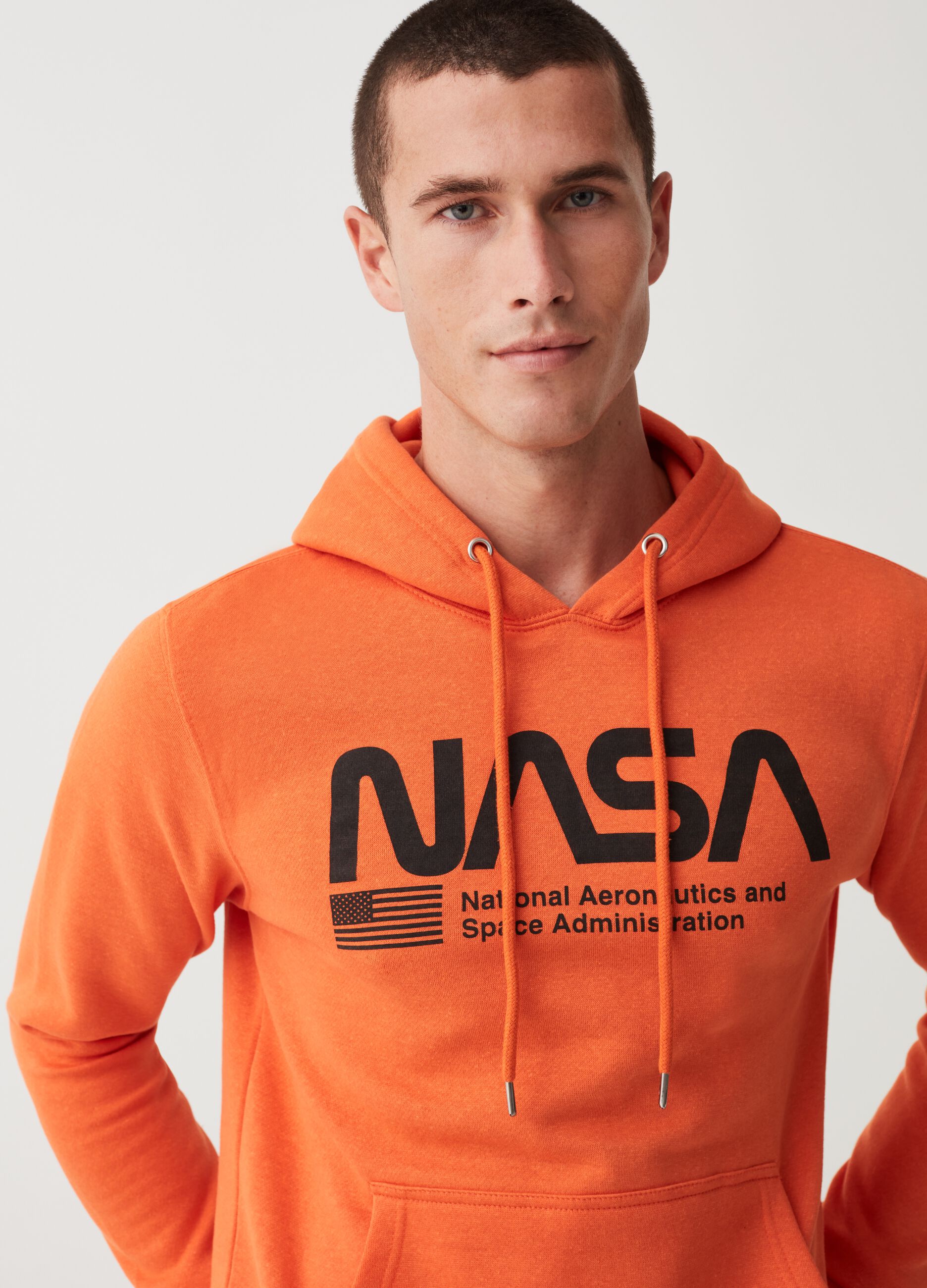 Felpa con cappuccio stampa NASA Artemis Mission