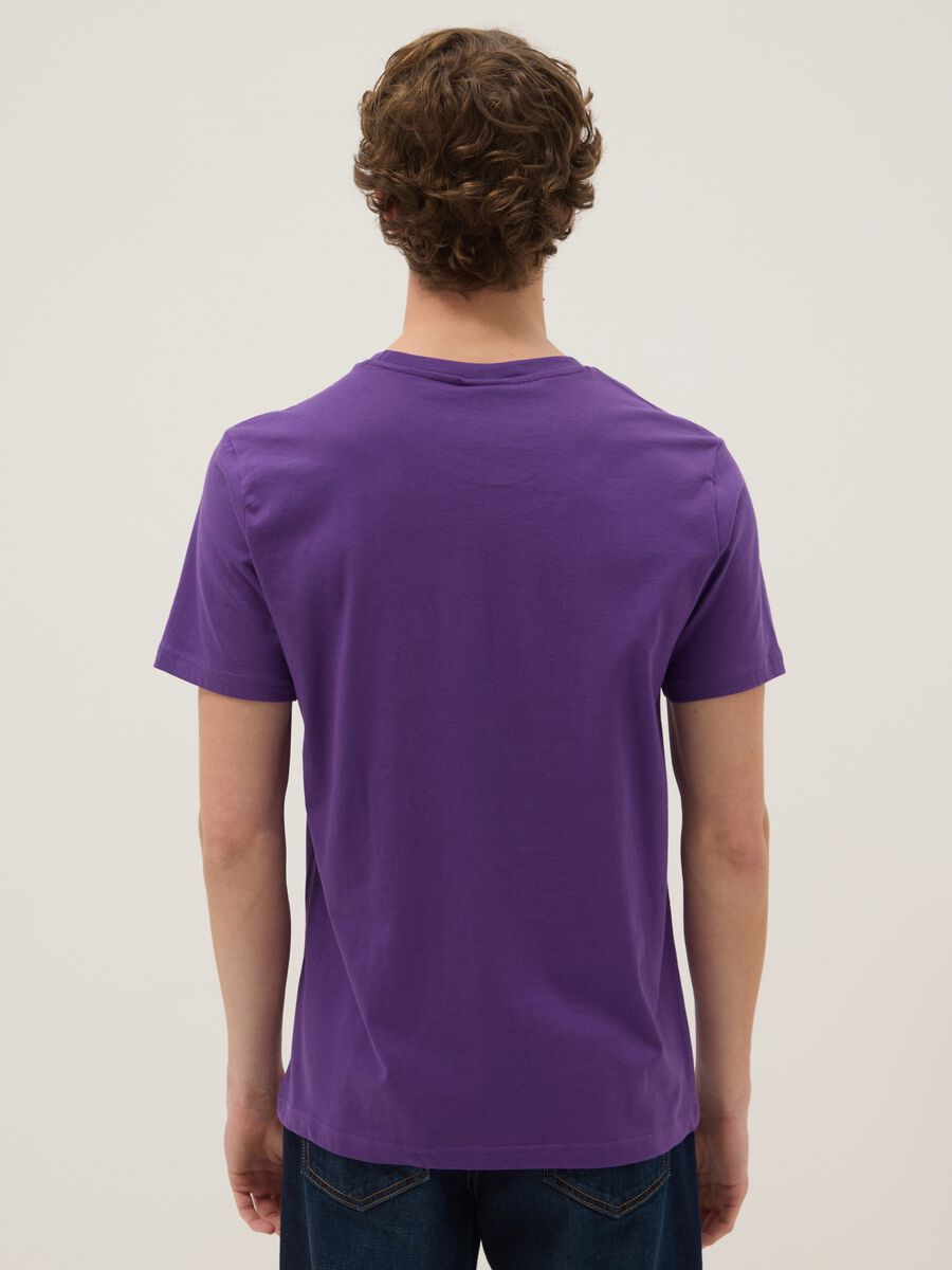 Purple Hard Rock Cafe logo T-shirt in pure cotton, regular fit_3
