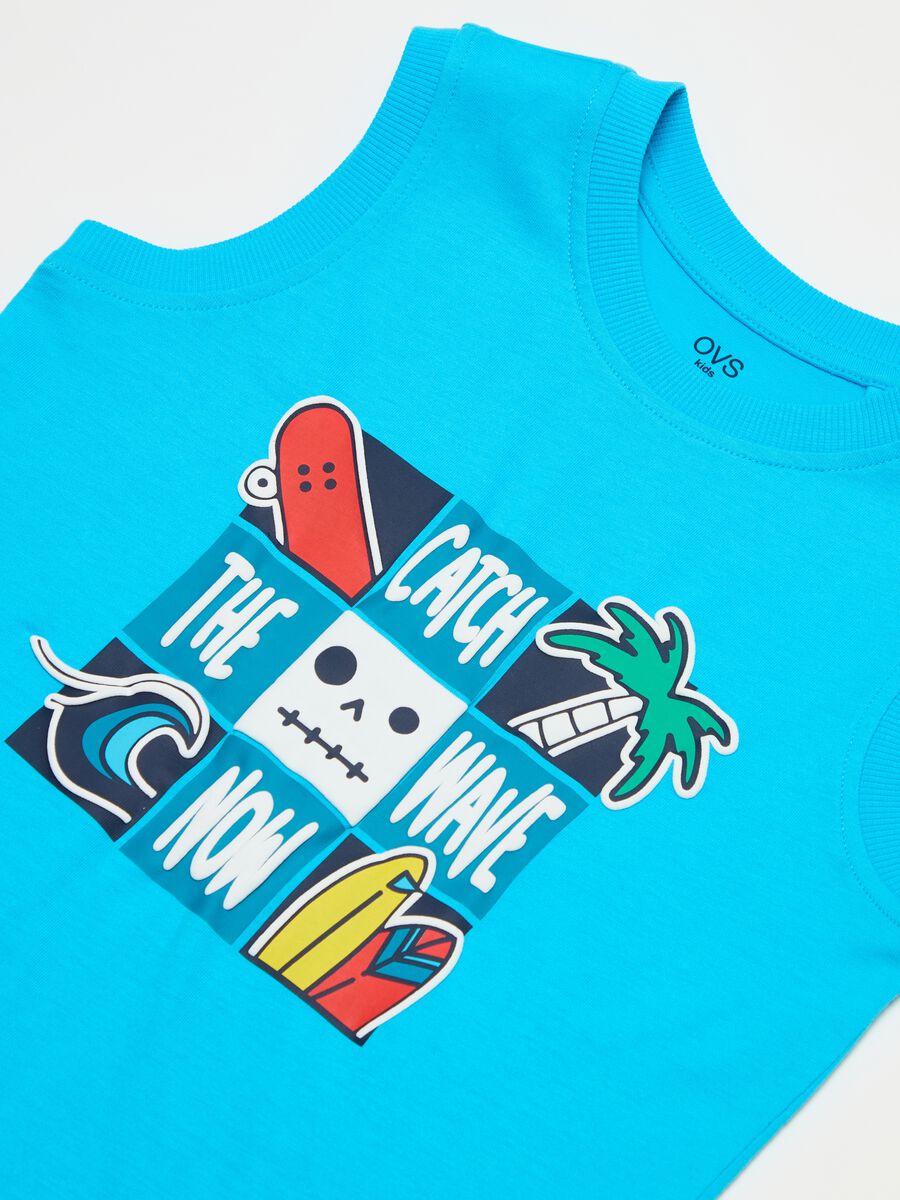 Tank top with tropical surf print_2