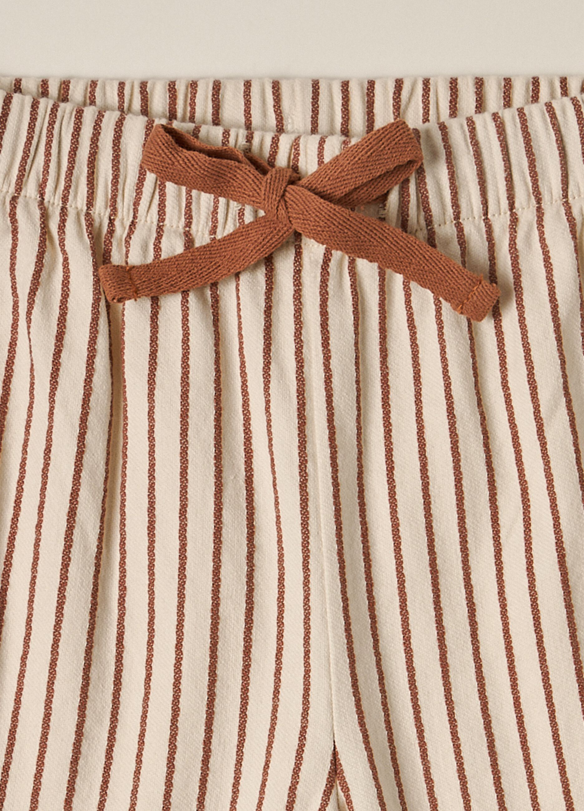 IANA newborn boy stretch cotton twill trousers