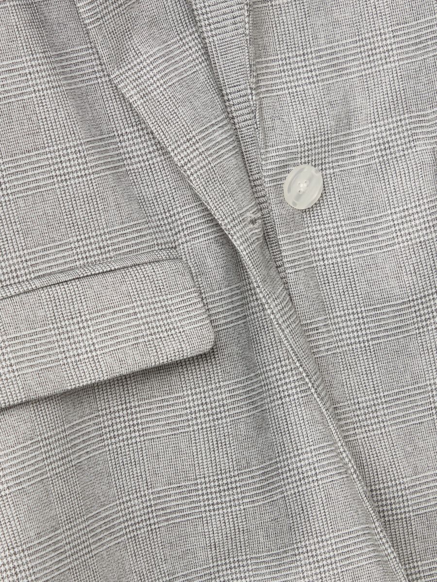 Single-breasted blazer in Prince of Wales_5