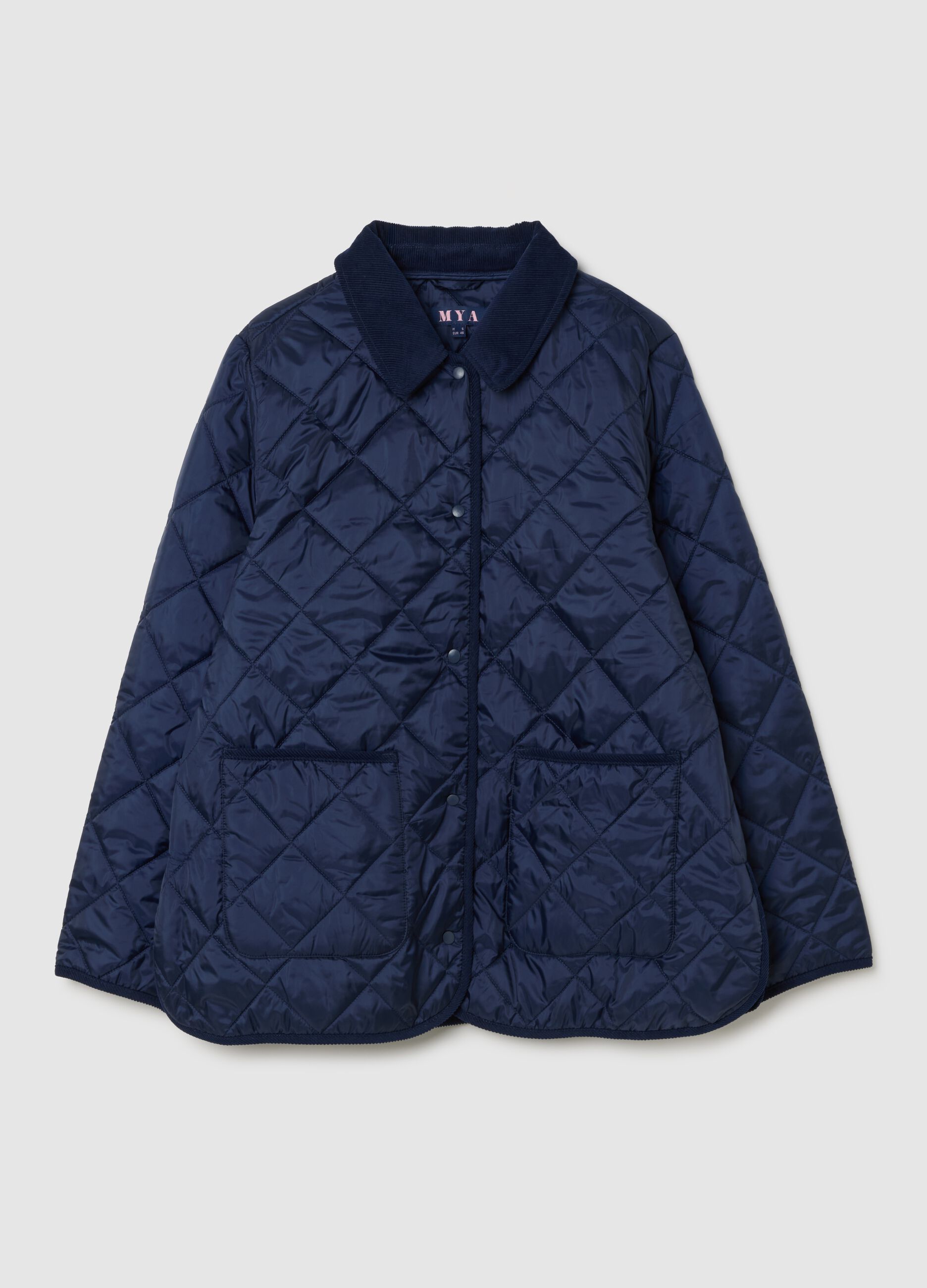 Blue padded jacket