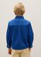 Children's blue pure cotton oversized fit shirt_1