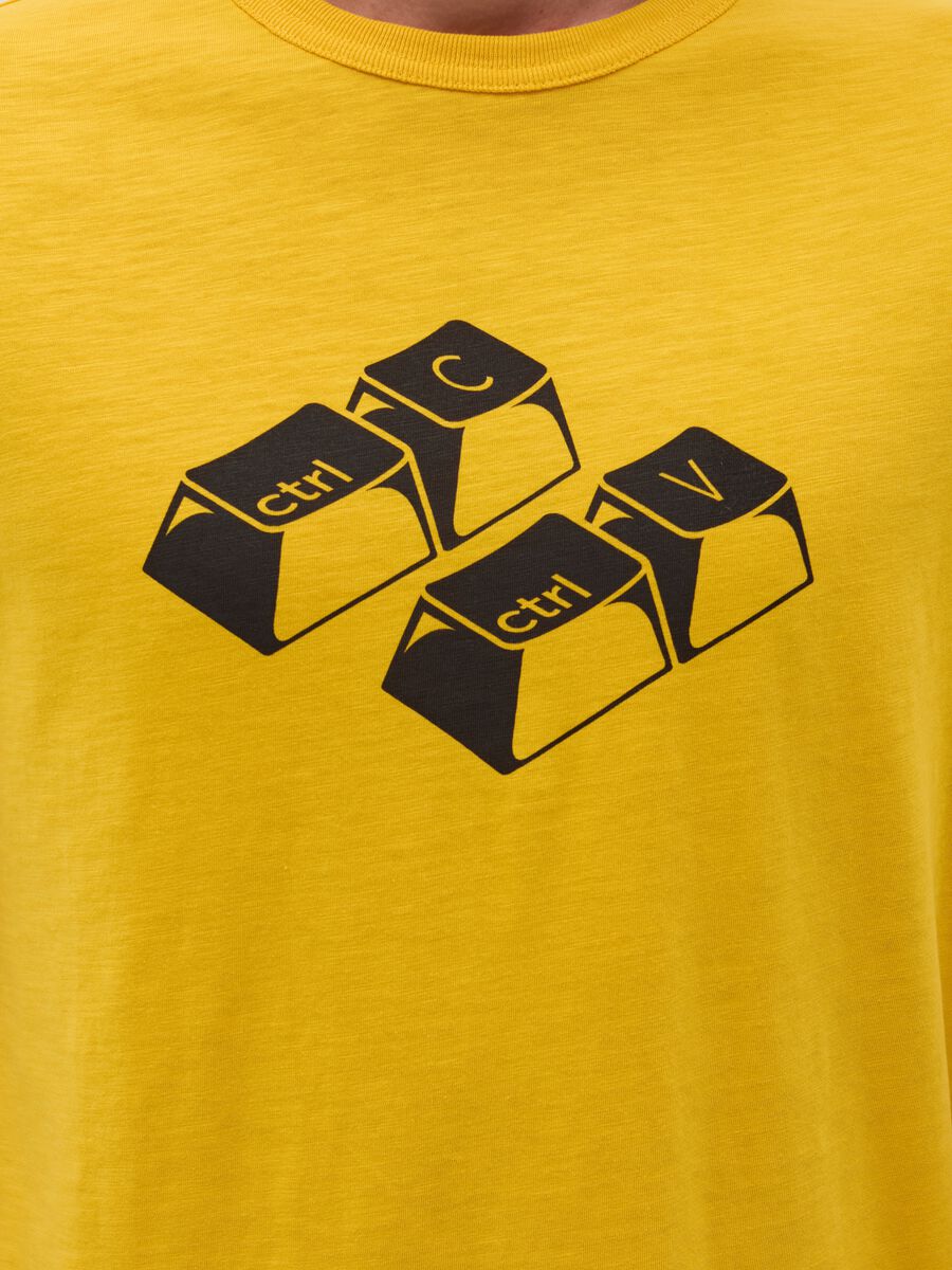 Slub jersey T-shirt with print_2