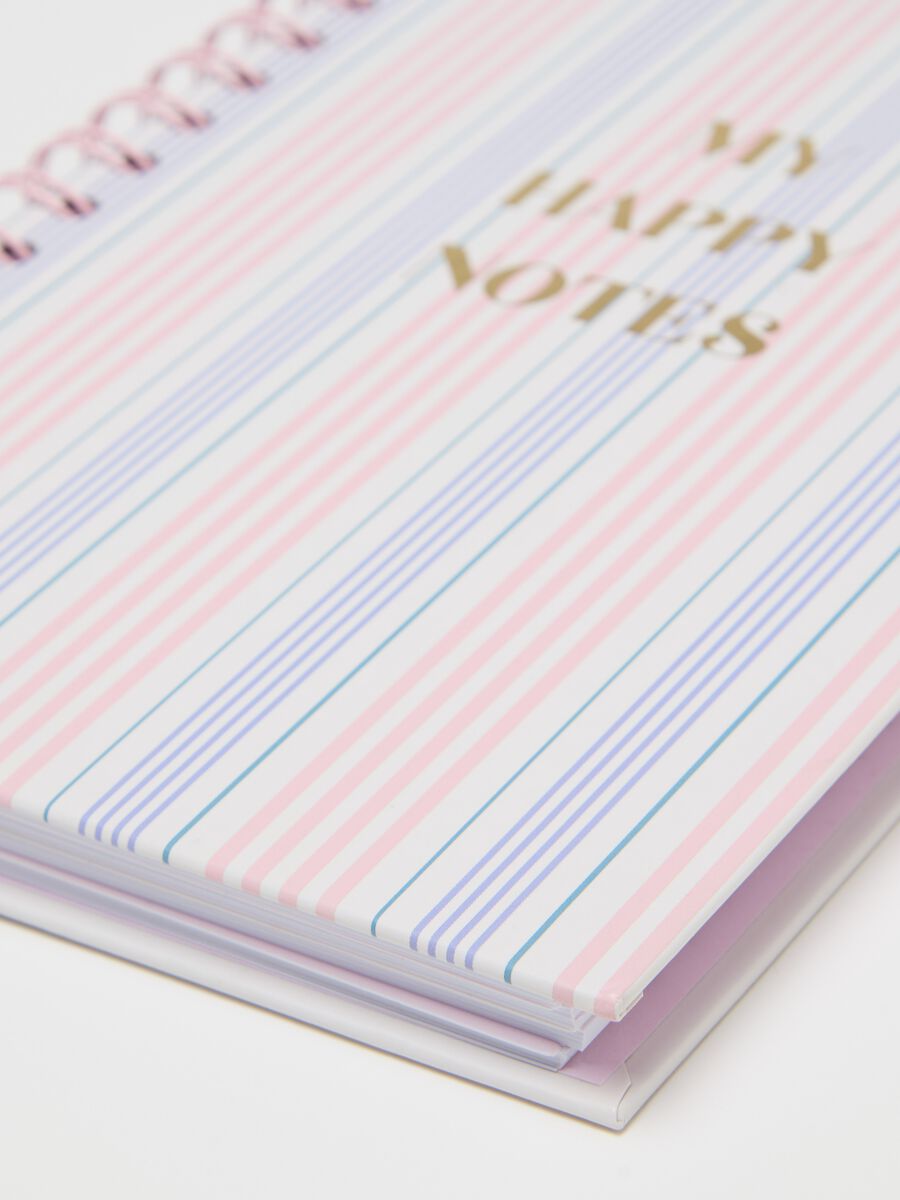 Spiral notepad with striped print_1