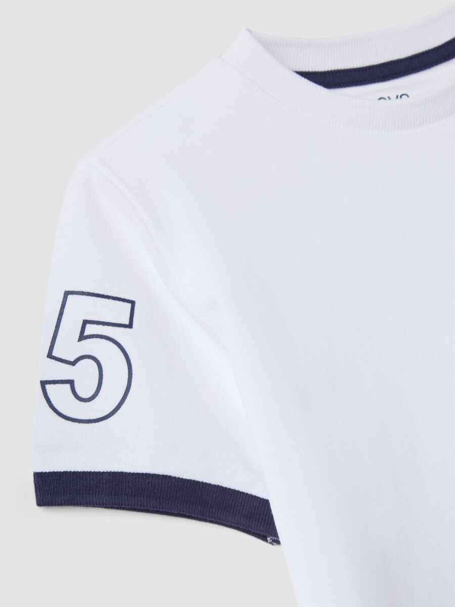 Kids&rsquo; white organic cotton T-shirt with print_3