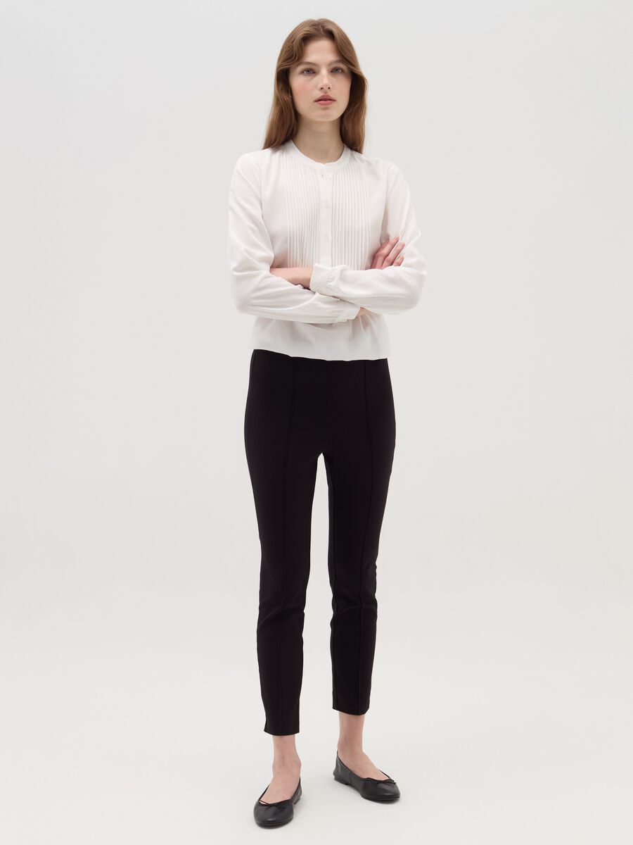 Leggings with raised stitching_0