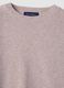 Beige pure wool crew-neck jumper, regular fit_5