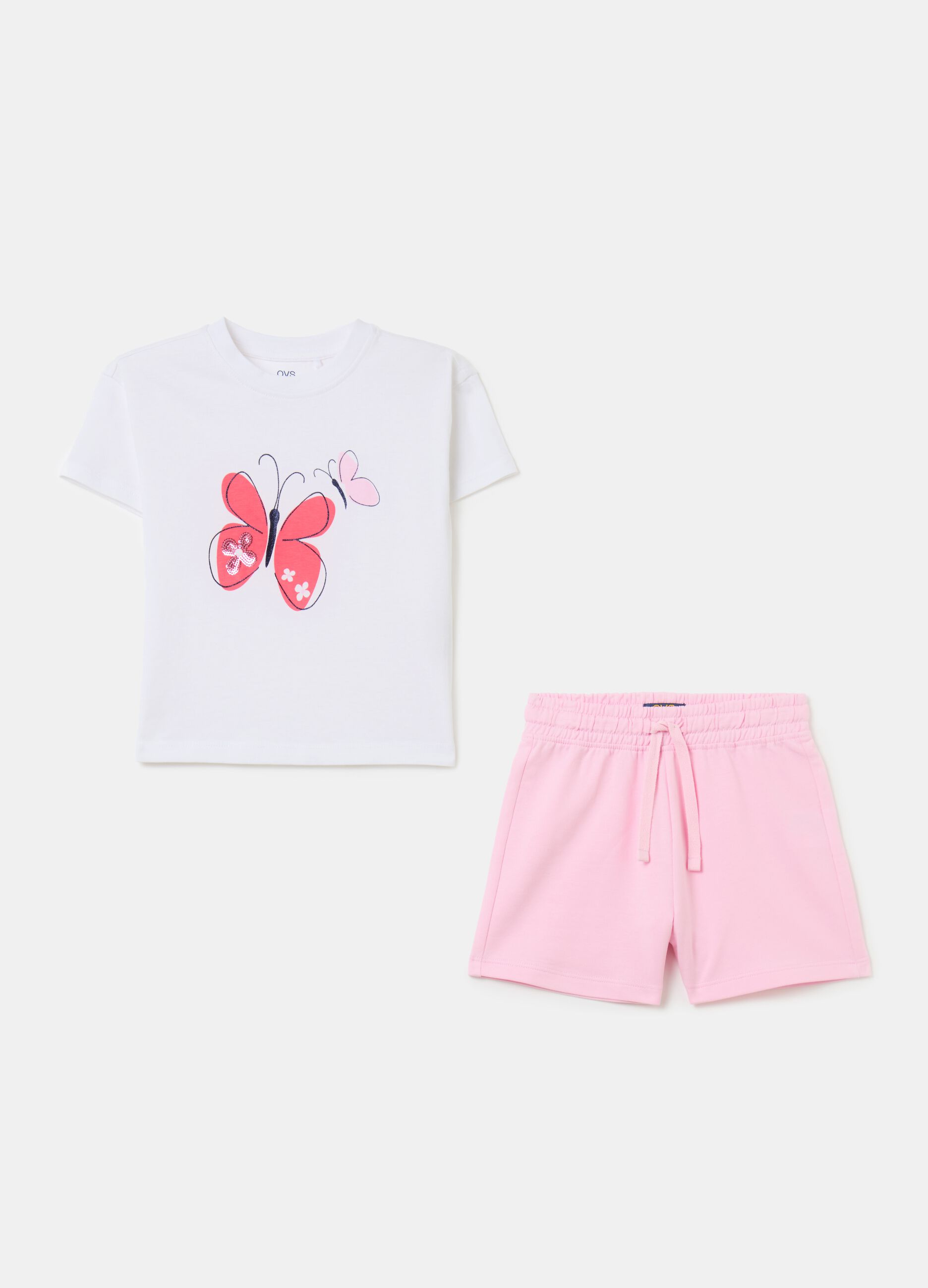 Cotton jogging set with print