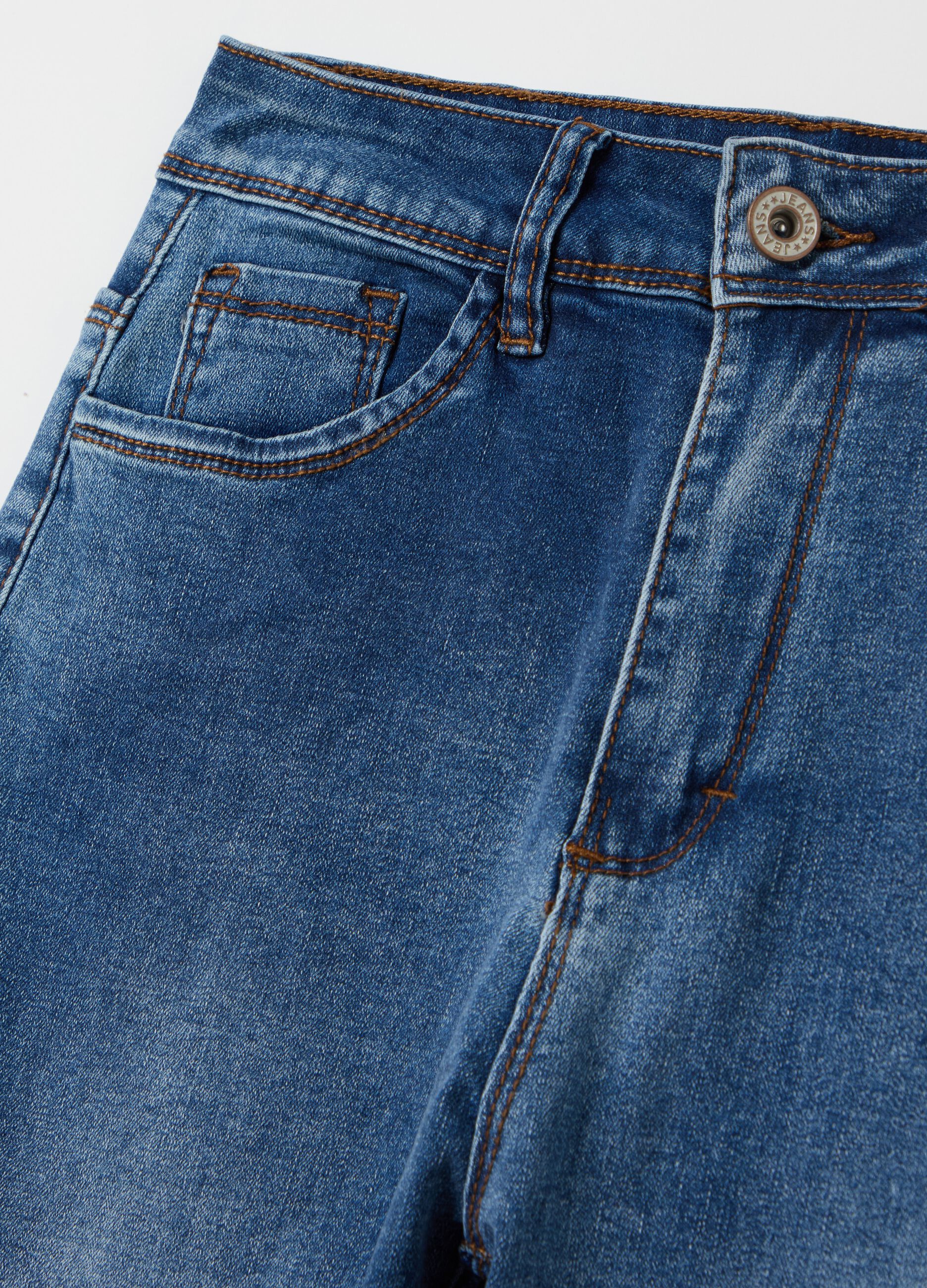 Straight-fit stretch jeans