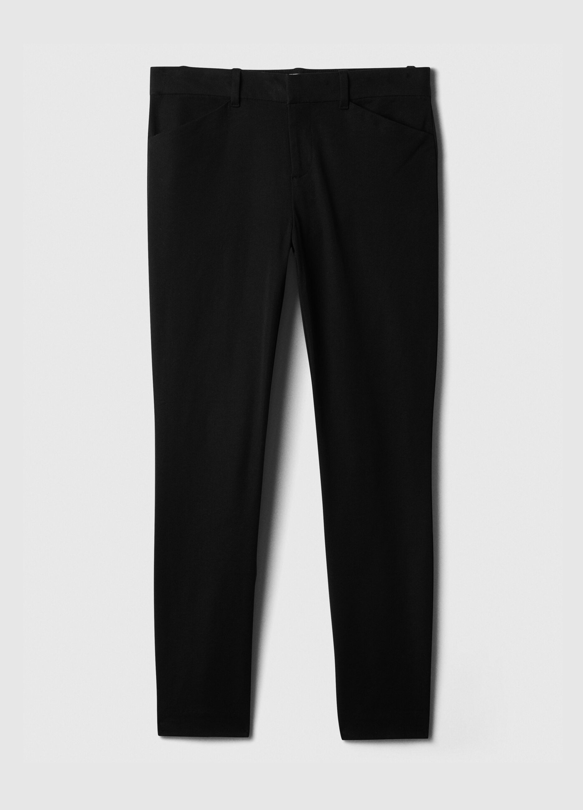 Cigarette trousers in stretch cotton