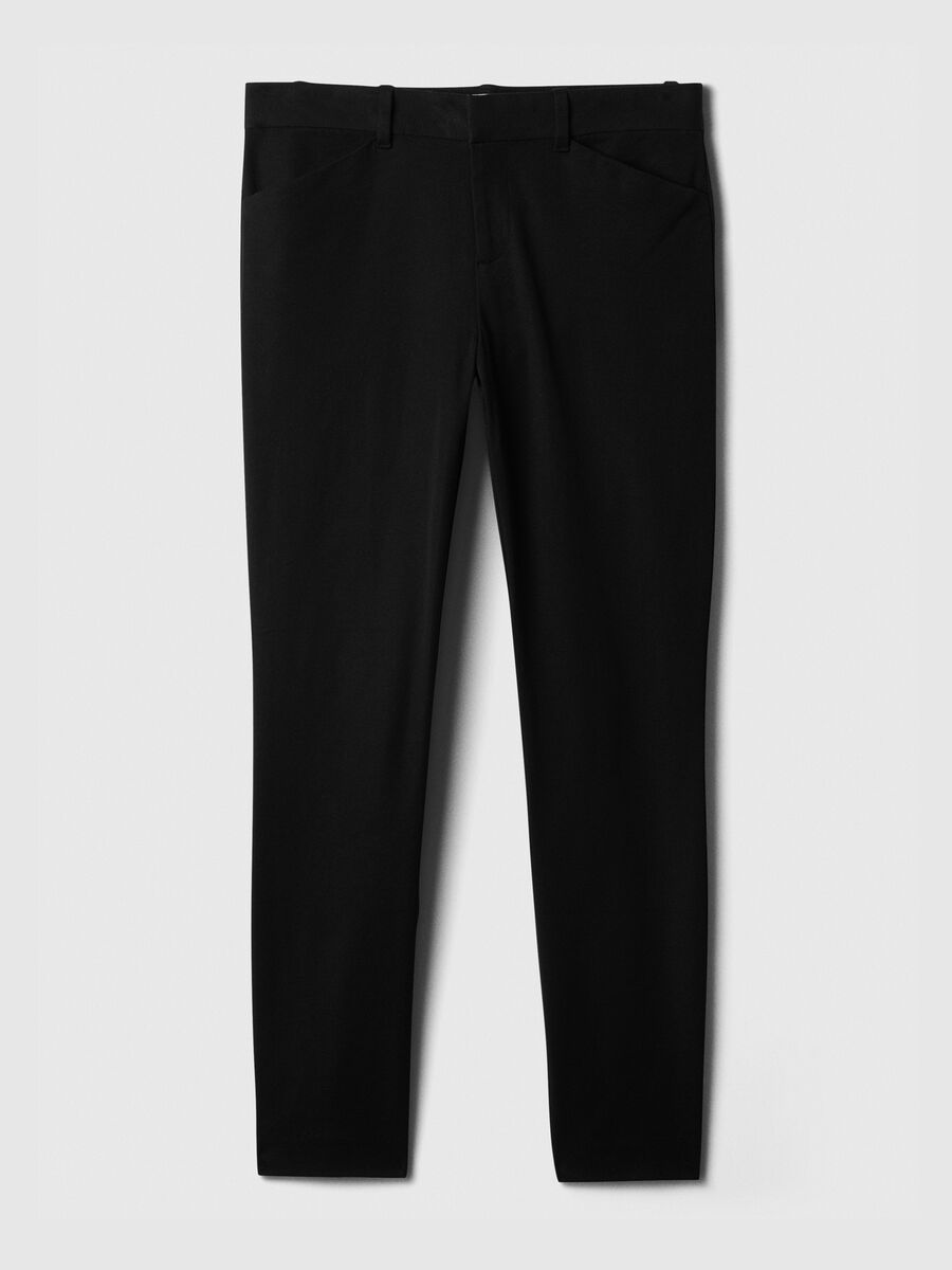 Pantalone a sigaretta in cotone stretch_6