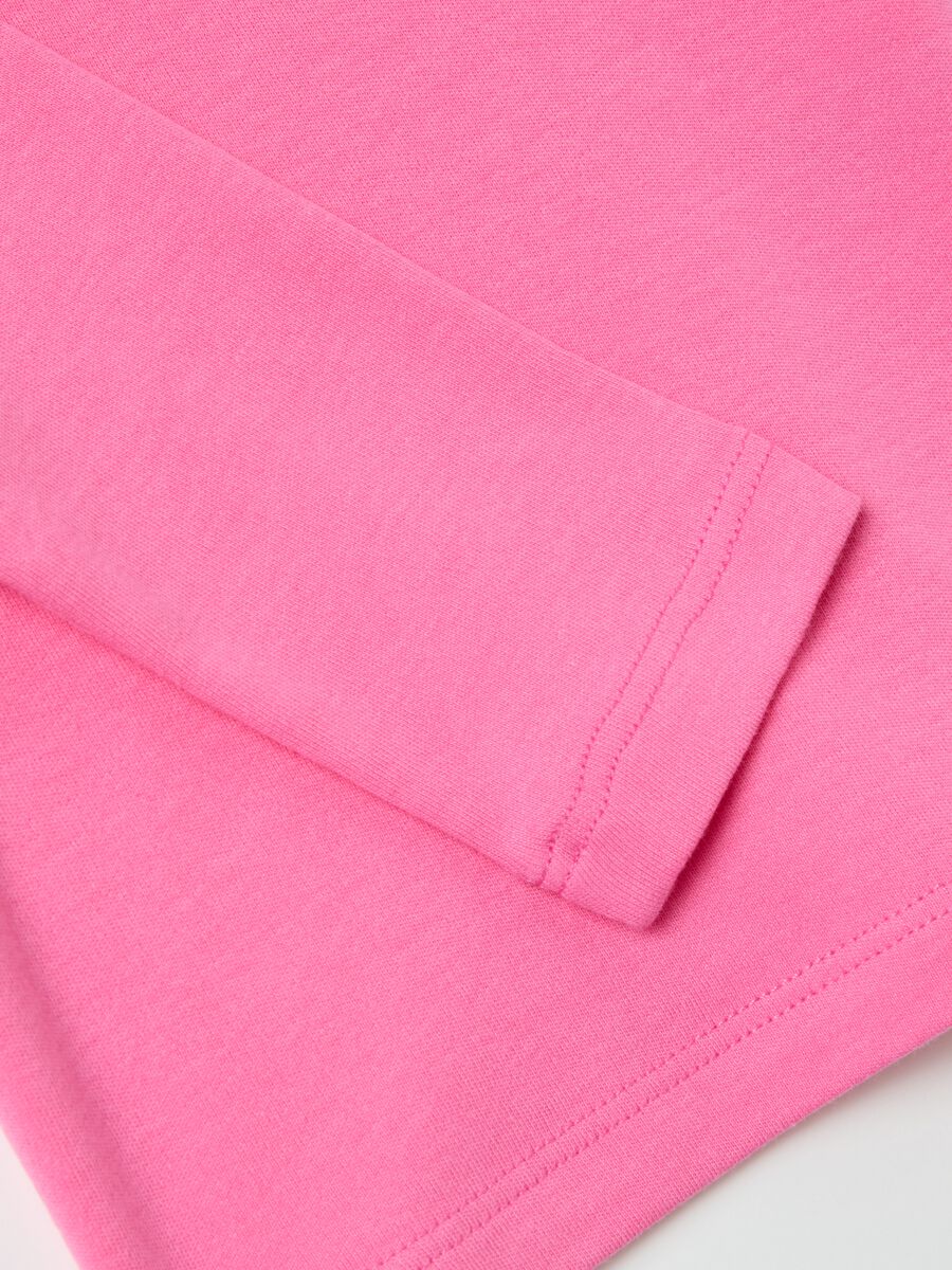 Cotton T-shirt with high neck_3