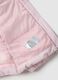 Pink padded regular fit jacket with hood for girls_2