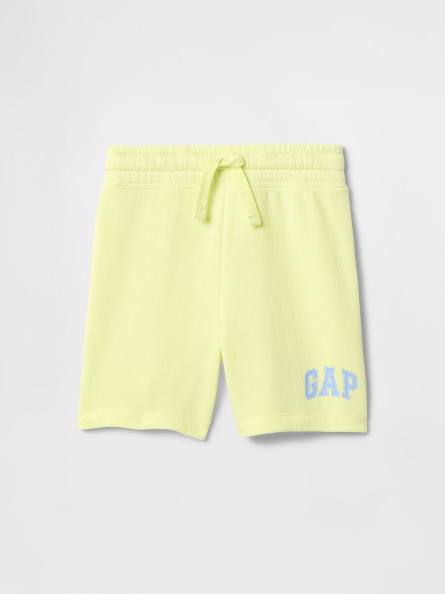 Yellow GAP Logo Shorts_0