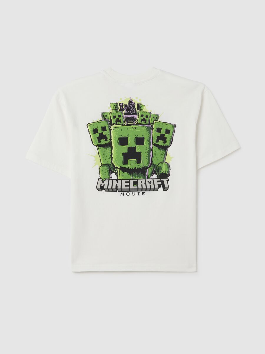 Boy's T-shirt in white pure cotton with print_4