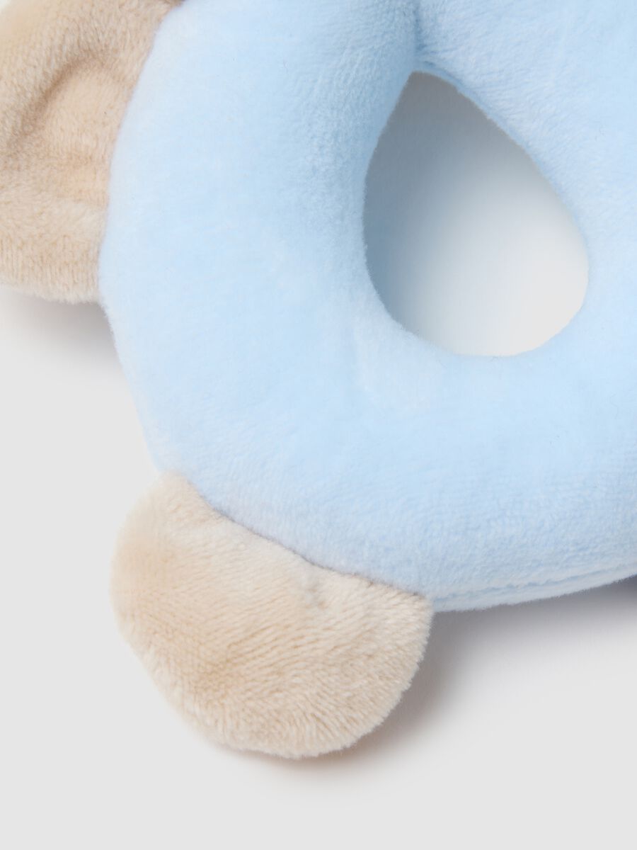 Blue velour baby rattle_2