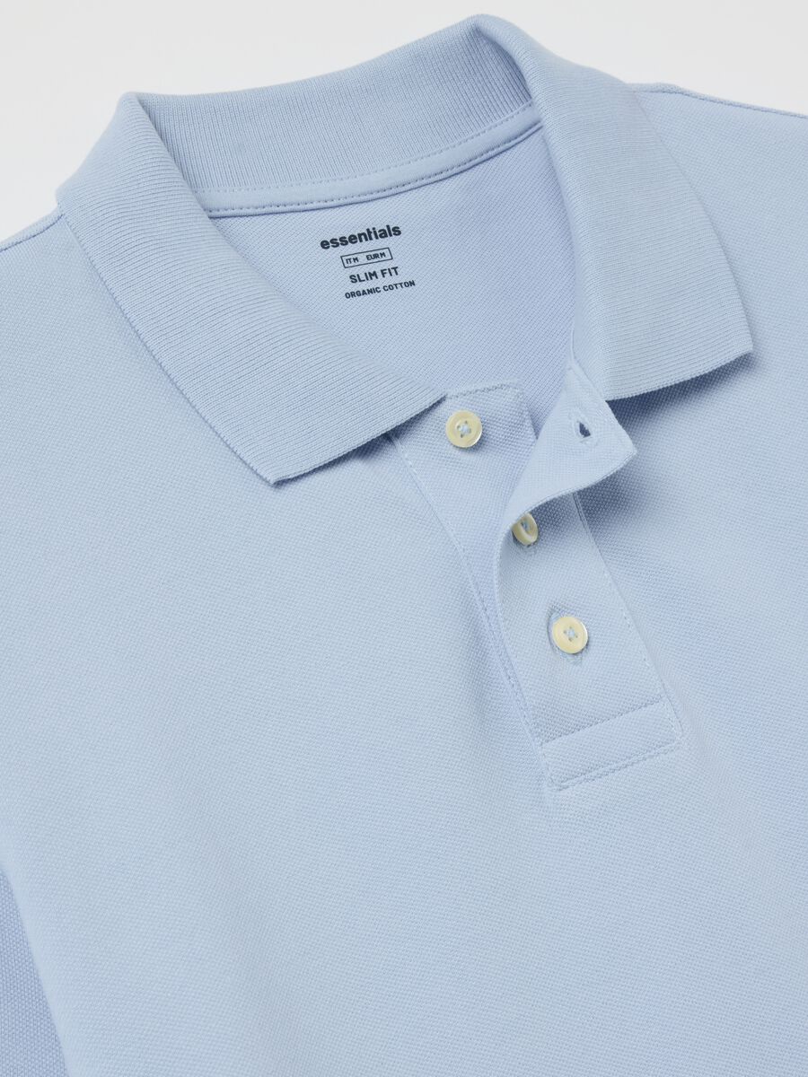 Slim-fit polo shirt in organic cotton_5