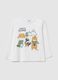 Children's white pure cotton regular fit t-shirt_0