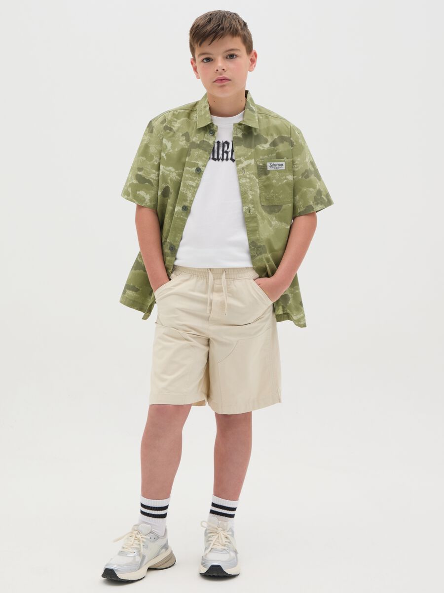 OVS Kids Beige Shorts in Pure Cotton_1