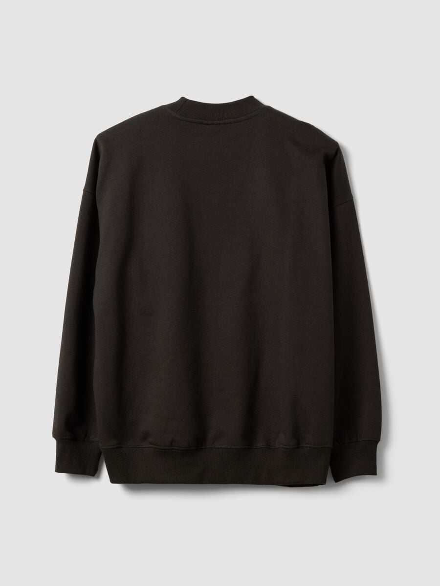 Black 100% cotton sweatshirt with The Nightmare Before Christmas print_6