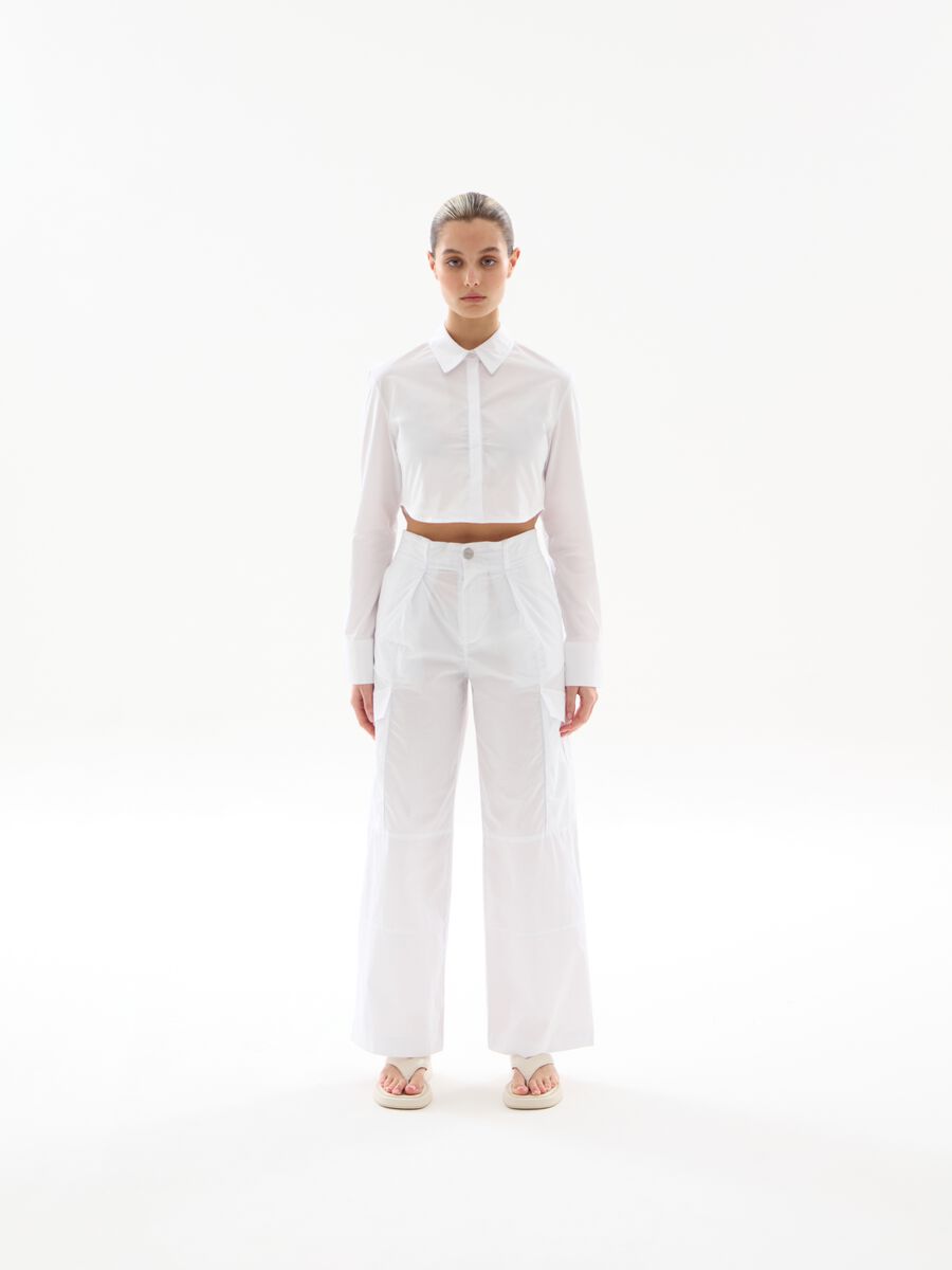 Crop Shirt White_4